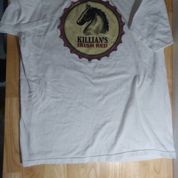Vintage Killian's Irish Red Beer Logo T-Shirt - Picture 3 of 7